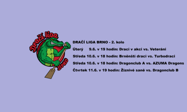 2. kolo Dračí ligy Brno – rozpis